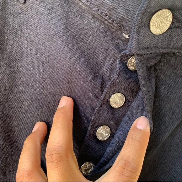 Mother Superior High Waisted Spinner Skimp in Blue Graphite Wide Jeans 29 - Picture 3 of 16